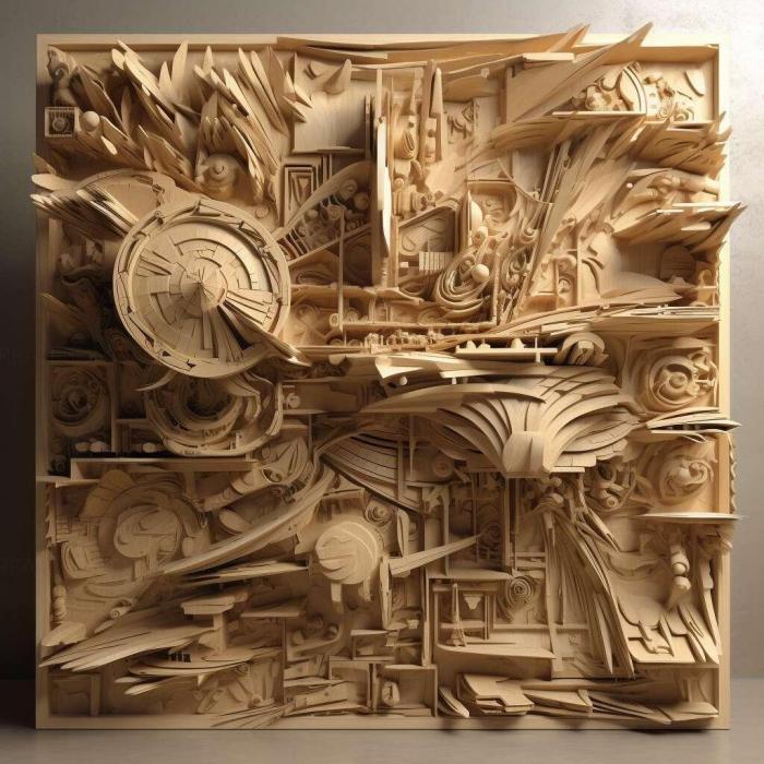 نموذج ثلاثي الأبعاد لآلة CNC 3D Art 